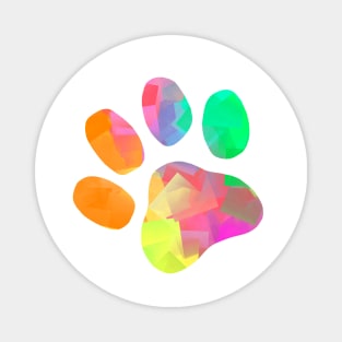 ABSTRACT Paw Print Magnet